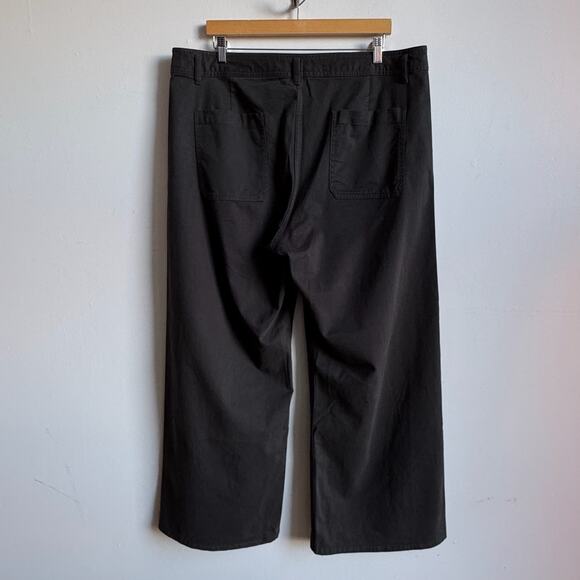 NWT BANANA REPUBLIC High-rise, Wide-leg, Light-weight Stretch-Cotton Pants - Picture 2 of 8